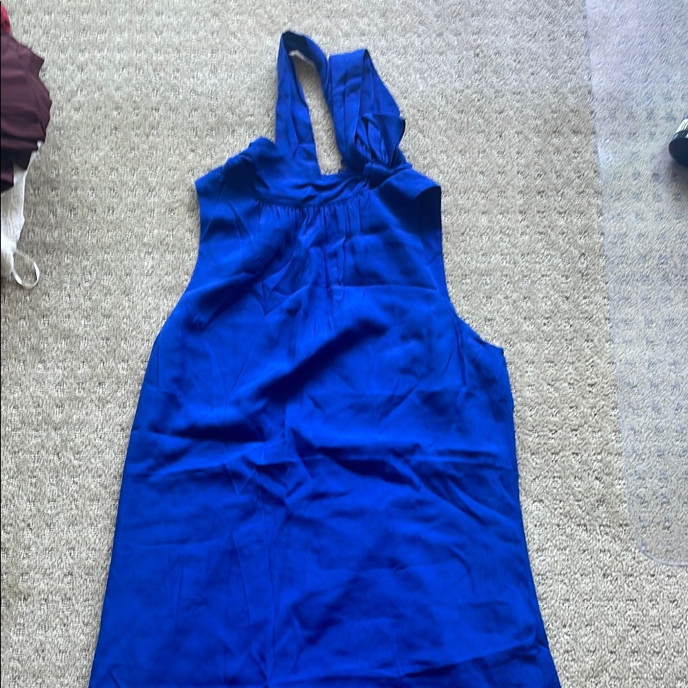 Ann Taylor Royal Blue Midi Dress